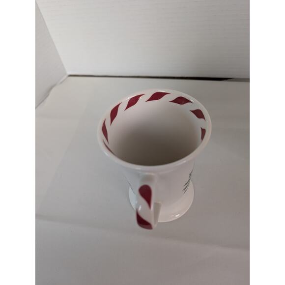 1998 Spode Christmas Tree Candy Cane Pedestal Mug Flared Rim. - Picture 7 of 11